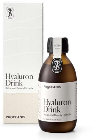 PROCEANIS Hyaluron Drink (Hyaluronsäure hochdosiert) - Hyaluron zum Trinken für natürlich schöne Haut, Haare, Nägel - 100% Vegan (3 Wochen Trinkkur)