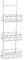 HOMION Hanging Caddy White - Over Shower door Screen Caddy Bathroom Organiser Shower Rack Storage Rack for Bathroom - No Rust Self Draining Design (3 Tier)