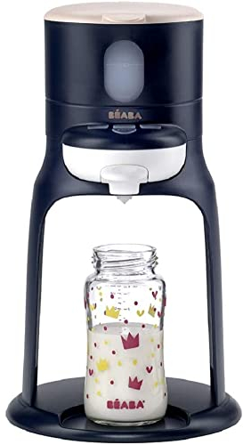 Beaba Bib'expresso - Preparatore e scaldabibibib'expresso per una sola mano, preparazione veloce, 830 g, blu notte