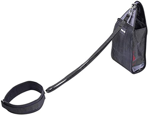 GORILLA SPORTS® Gewichtsschlitten - mit Gürtel und Speed Trainingstasche, Max. 100kg, Verstellbar, Dehnbarer Gummi - Widerstandsseil-Kit, Widerstandstraining, Trainingsschlitten, Sled Pulling