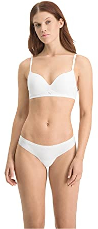 PUMA Damen Bra Unterwäsche, Weiß, 75A EU