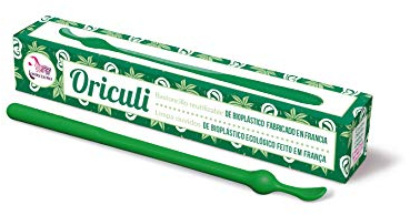 Lamazuna Bastoncillo para el oído reutilizable de bioplástico Oriculi, Verde