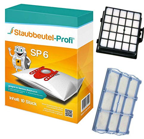 10 Staubsaugerbeutel, HEPA, Motorfilter geeignet für Siemens VSZ 3 Serie Z 3.0 von Staubbeutel-Profi®