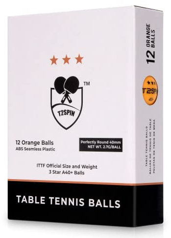 3 Star Ping Pong Bälle - Premium 40+ Tischtennisbälle - Höchste Qualität - 12 Stück - ITTF Regelgröße & Gewicht - Nahtlos - Hohe Haltbarkeit - Ping Pong Zubehör für Ping Pong Tische