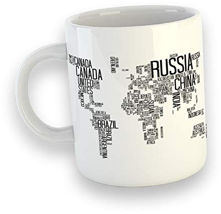 Mappamondo Tazza Mug Colazione Personalizzata Idea Regalo Festa Compleanno Decorazioni Tumblr Frasi Amore Phrase Creative Design Alternative travel viaggiare mondo world