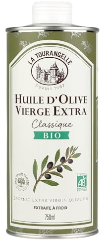 La Tourangelle - Huile d'olive vierge extra Bio - Extraite à froid - Huile de grande qualité - 750ml
