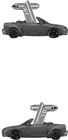 M British GF Manschettenknöpfe Auto / Fahrzeug Zinnoptik handgemacht leicht ref143