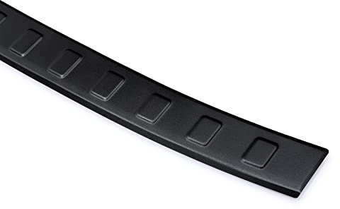 teileplus24 AL198 Ladekantenschutz Aluminium kompatibel mit Citroen C4 Picasso / C4 Spacetourer 2013-2020, Farbe:Schwarz