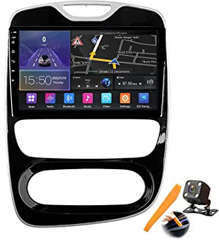 DLYAXFG Android 11.0 Autoradio 2 DIN Stereo per R-enault Clio 2016-2019 Car Tablet 9 Pollici Schermo MP5 Lettore Multimediale FM BT Receiver GPS Traker con 4G WiFi DSP SWC Carplay,M500s