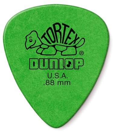 DUNLOP Tortex Standard 0,88 mm grün, Packung mit 24 Plektren (418F088)
