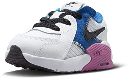 Nike Cd6893-117 Nike Air Max Excee Unisex, Bianco/Nero-Hyper Royal-Active Fucsia, EU 27
