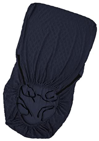 Milageto Funda para sillón de Madera Funda elástica para Silla Sensación cómoda Hecha de poliéster Spandex Tela Jacquard Decoración para el hogar Accesorios, Azul Oscuro