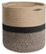 YDQUANI Panier à Plantes en Corde de Coton tissé pour Pot de Fleur jardinières d'intérieur, Panier de Rangement Pliable en Jute Organisateur décor Moderne Panier à Linge Domestique