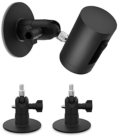 TIUIHU Screwless Wall Mount Kit for Indoor/Outdoor Security Wall Mounting, Compatible with Arlo Pro/Pro 2/Pro 3/Pro 4/Pro 5/Ultra/Ultra 2, Wyze Cam Outdoor, Wyze Cam V3 and Stick Up (Black)