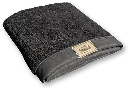 DOGHOUSE PREMIUM - Hundebett Bezug (XL, Anthrazit) | Wechselbezug, Ersatzbezug | wasserabweisend, waschbar, flauschig, hygienisch, atmungsaktiver Memory-Schaum