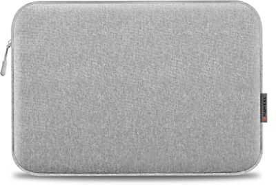 CLSSLVVBN 14/15/17 Pouces Sac pour Tablette électronique Antichoc Universel Pochette Souris étui pour Ordinateur Portable Fermeture à glissière Lisse Voyage Affaires, Gris, 14-15 Pouces