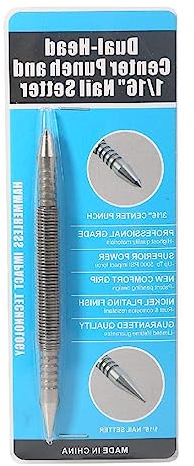 Nagel Feder Nagel Doppel für Kopf Mehrzweck Trimmen Multifunktion Geeignet für Haushalt Werkzeug Stahl Made Spring Nail Set Spring Nail Setter Spring Nail Set Tool 5000 Schlagend