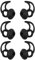 DMZHY 3 Pairs Replacement Earbud Tips Compatible with Bose QuietComfort & Sport Earbuds, Silicone, Black