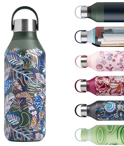 Chilly's Bottle Serie 2 - Botellas térmicas de acero inoxidable con gollete suave y asa - Liberty - Chile Jam, 500ml