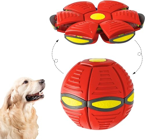 Usper Soucoupe volante OVNI pour animal domestique, jouet portable, résistant aux morsures, balle de dressage pour chiens, sécurité, jouet intéressant pour jouer en plein air
