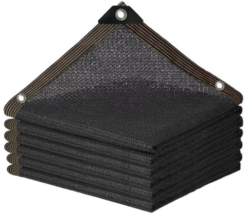 Schattierungsnetz Mit öSen 5x7m, Schattennetz Markise 70% Outdoor Schwarze Schattierungsnetz Balkon,Sonnensegel Beschattung Schattiernetz FüR TerrassenüBerdachung/GewäChshaus/HüHnerstall