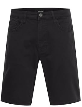 Blend 20715202 Herren Jeans Shorts Kurze Denim Hose 5-Pocket mit Stretch Thunder Relaxed Fit, Größe:L, Farbe:Black (194007)