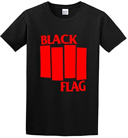 Black Flag Band T-Shirt Black Unisex Mens Tees L