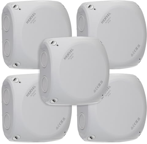 5 Stück Hensel DK 0600 G Kabelabzweigkasten Feuchtraumdose IP 66 bis 6 qmm 3phasig, 10 qmm 1phasig, ohne Klemme