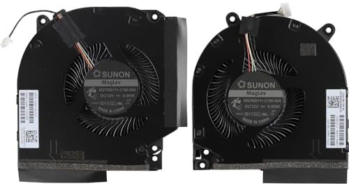 YAEHUYING CPU+GPU Cooling Fan for HP Victus 9 16-R TPN-C169 N44738-001 | JPR60 JPP67 JPR68 JPP61 MG75091V1-C180-S9A MG75091V1-C190-S9A DC12V 9.60W Quiet Cooler Fan