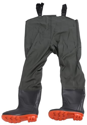 wasserdichte PVC-Wathose, Hüftwathose, Herren, Wathose zum Angeln, Wathose, Bootfoot-Design für Angeln, Camping, Wandern (Wie Bild zeigt)