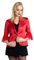 Suitmeister Damen Blazer - Harley Quinn DC Comic Charakter - Slim Fit Jacke - Halloween Kostüm