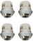 lcyen 4 dadi per cerchi in lega per Ford Focus Fiesta Kuga, M12 x 1,5 mm, in acciaio inox, 1366029 1454051, compatibili con F-ord Fiesta, Focus, Mondeo, Fusion