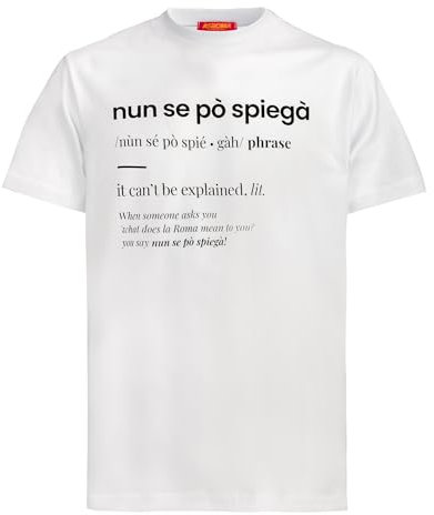 AS Roma T-Shirt Nun Se Pò Spiegà - XS