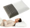 LIFEZEAL Lot de 2 Oreillers Mousse à Mémoire de Forme, Coussin Lit 60x40x13cm, Déhoussable Lavable, Doux Confortable Respirant, Hypoallergénique, pour Sommeil (Bambou Charbon)