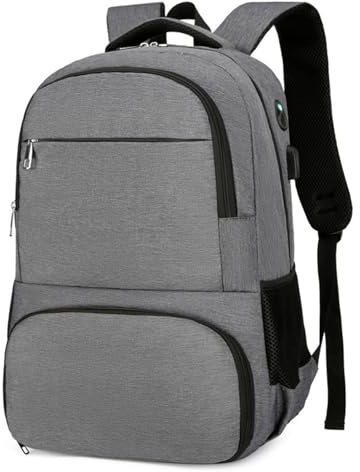 Lechnical Mochila para el Almuerzo, Mochila térmica aislada, lonchera para Hombres y Mujeres, Mochila para computadora portátil de 15,6 Pulgadas con Puerto USB, Bolsa de Almuerzo Resistente al Agua a