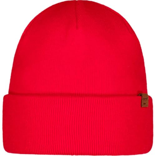 Barts Unisex Willes Beanie-Mütze, rot, Taglia unica-L