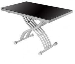 Giovanni Marchesi Table Basse Relevable Extensible Zen Noir