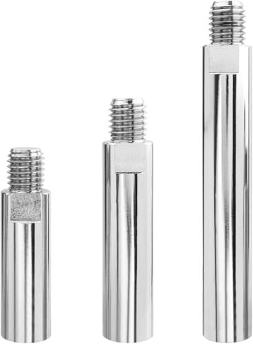 3 Stück Winkelschleifer Verlängerung, Polisher Verlängerung Schaft M5/8-11, Poliermaschine Verlängerung 80mm/100mm/140mm für Poliermaschine, Auto Polierer, Polieren Pads