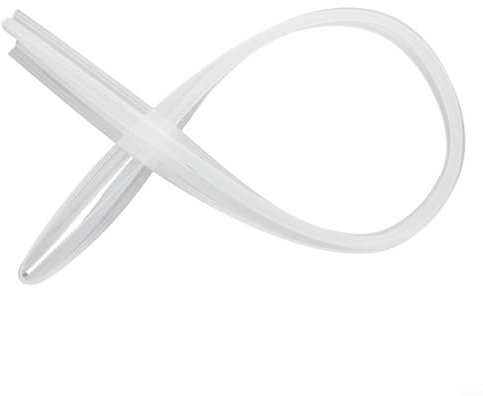 Oniissy Tira de Sellado de Goma de Silicona de 2 m para Puerta de Ducha, Tipo H, Mampara de Baño (10 mm)