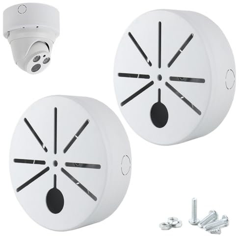 2-Pack Kamera Anschlussdose, Universal Bullet Security Kamera Mount Box, Halterung Verstecken Kabel, Outdoor Kamera Abdeckung, Basis Anschlussdose für CCTV Kameras