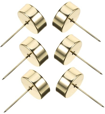 OKUMEYR 6-teiliger Metall-kerzenbecher Mit Dorn Für Weihnachtsbaum Und Tisch-Dekoration Passend Für Stabkerzen