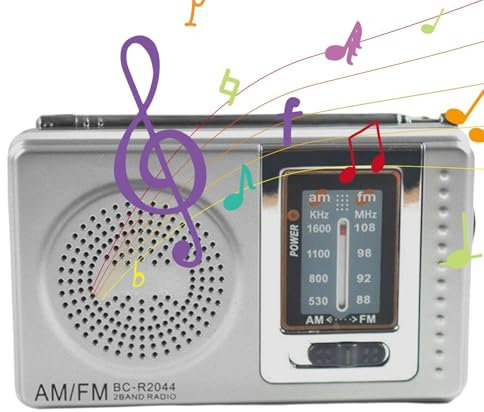 Adsfvs Radios portátiles Am FM,Radio de transistores Am FM con Pilas - Radios de transistores Am FM con Conector para Auriculares con Altavoz, Regalos Ideales para Padres, Ancianos y parientes