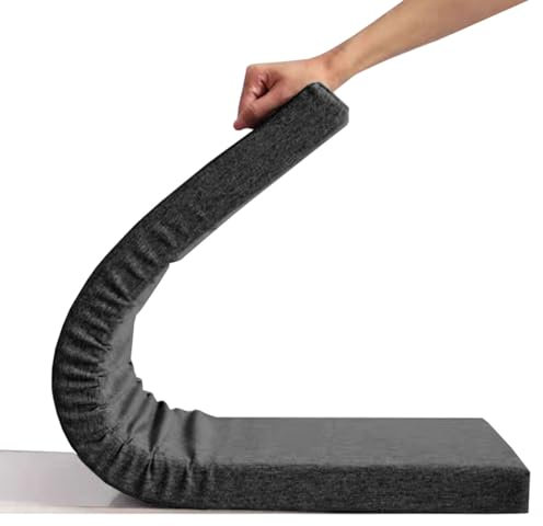 Bankkissen Bankauflage Stuhlkissen für Fensterbank,Waschbar Abnehmbarem Gartenbankauflage Rutschfeste Bankpolster Schaukel Sitzkissen für Outdoor,Gartenmöbel,Terrasse,Drinnen(Dark Gray,75x35cm x5cm Th