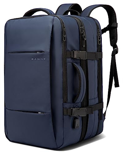 BANGE Travel Backpack,Flight Approved Carry On Backpacks,Water Resistant Durable 17-inch Laptop,Large Business Weekender Luggage Backpack for Men women