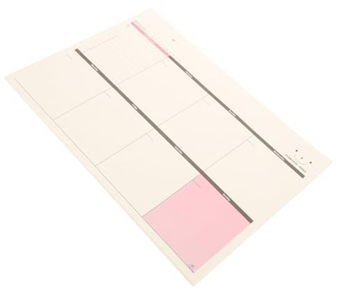 LALAFINA Wochenplaner Schreibtischblock Wochenagenda to Do Liste Zeitplan Organizer Memo Pad Schule Bürobedarf