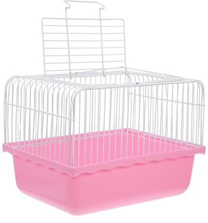 MILISTEN Tragbarer Vogelträger Aus Abs-Material Kleiner Papageienkäfig Zum Transport Hängender Käfig Für Kleintiere Transportbox Mit Beobachtungsfenster Für Kleine Vögel Tragbarer