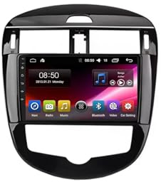 GPS Navi Navigationsgerät 2 Din für Nissan Pulsar 6 NB17 2014-2018 mit Bluetooth Fm Radio, Mirror Link, USB, Aux, Bluetooth Unterstützt Tpms Lenkradsteuerung, 8 Kern 6G+128G