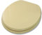 Coprivaso copriwater sedile tavoletta legno in mdf, Universale, colore champagne