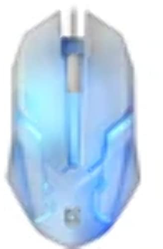 DEFENDER Computer Gaming Mouse, Colour Changing and Wired – Best for PC and Laptop Gamers - 7-Color Backlight - Ribbed Scroll Wheel - Ergonomic Shape - Suitable for Long Working Hours