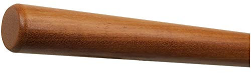Kambala Iroko - Pasamanos de madera para escaleras, barandillas, madera redonda, barra, mango lacado, diámetro de 42 mm, con extremos mecanizados sin soporte de 1400 mm, 140 cm, radio de 1,4 m